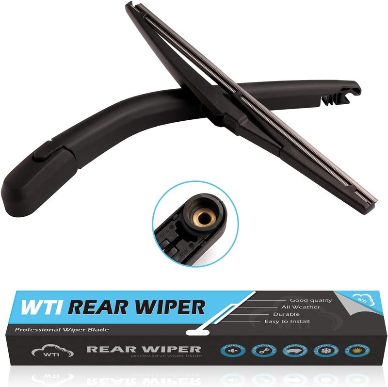 WTI Rear Wiper Arm Blade Set Compatible With Chevrolet HHR 2006-2011 Rear Windshield Window Wiper Kits Assembly New Replacement Accessories Parts - Image 1